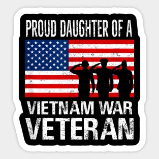 Proud Daughter of a Vietnam War Veteran Sticker